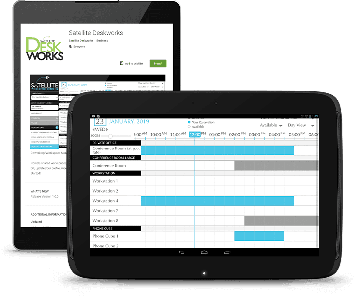 Coworking Bookings Calendar