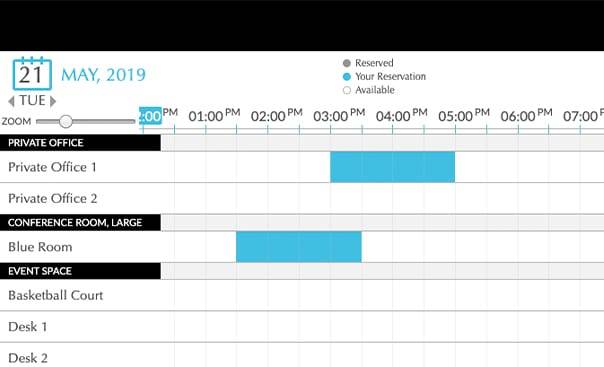 Scheduling Rooms Screenshot