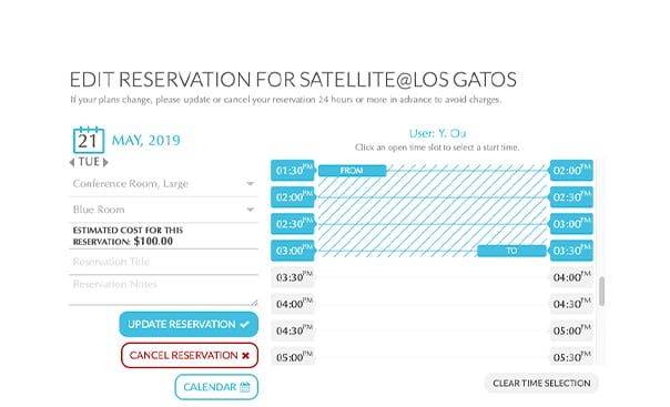 Scheduling Rooms Screenshot