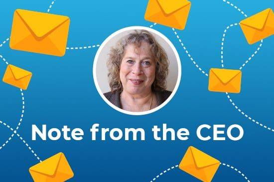 Notes from Deskworks CEO Barbara Sprenger graphic