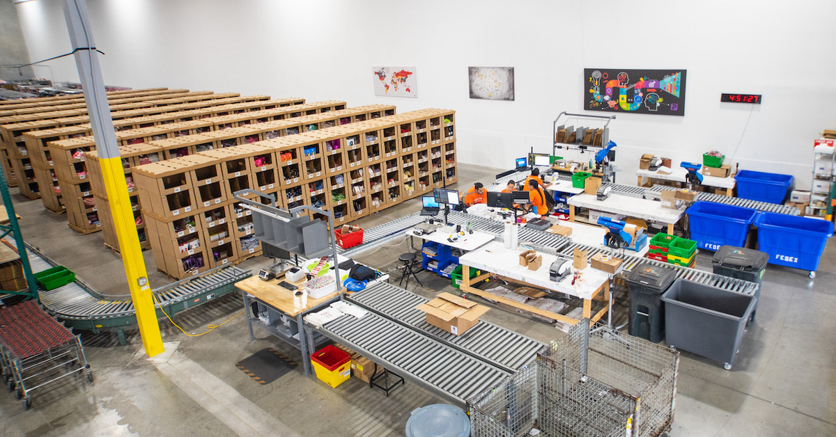 Palletized warehouse